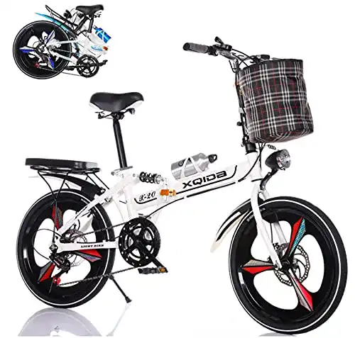 Klapprad Xqida Durable 20 Zoll Klappfahrrad für Erwachsene und Jugendliche