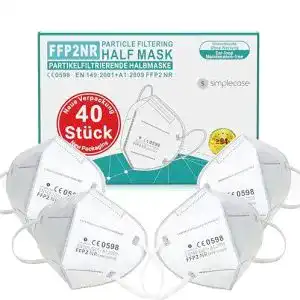 FFP2 Masken Simplecase 40 Stück im Vergleich
