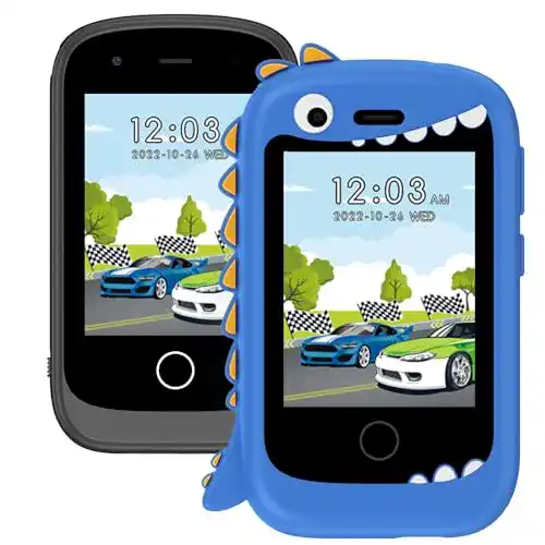 Smartphone für Kinder Pthtechus mit 2,8 Zoll Touchscreen und Spielen