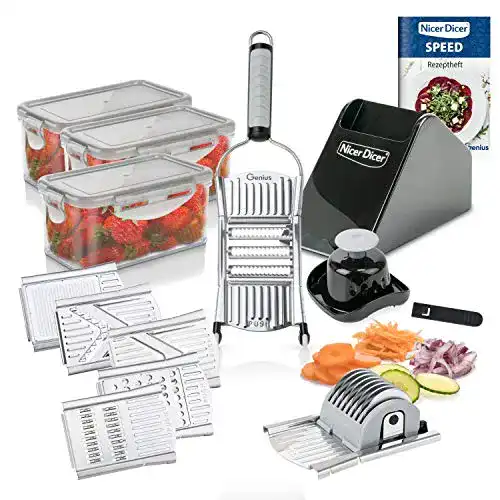 Gemüsehobel Genius Nicer Dicer Speed Deluxe Set 19-teilig