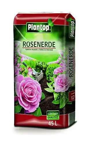 Rosenerde Plantop 45 Liter Blumenerde für Rosen in Gärtnerqualität