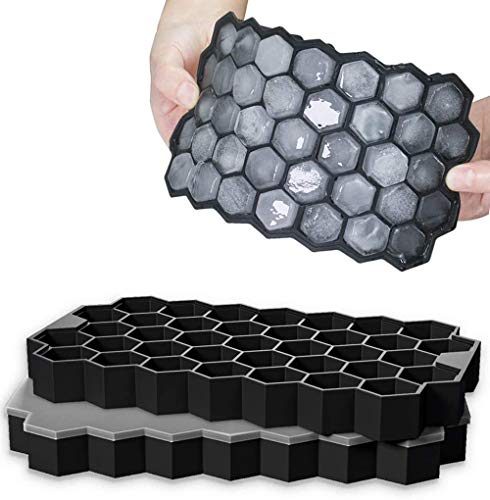 Eiswürfelform Jisile Silikon Eiswürfel Form 2er Pack 37-Fach