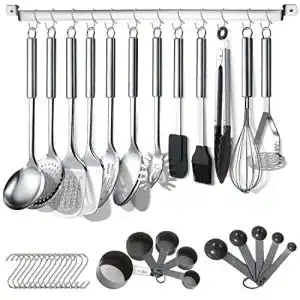 Küchenhelfer-Set Berglander 38-teilig aus Edelstahl