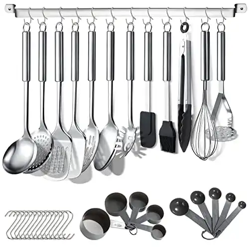 Küchenhelfer-Set Berglander 38-teilig aus Edelstahl