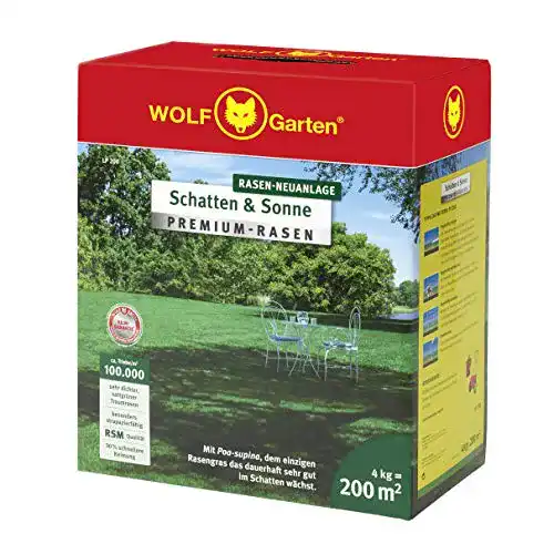 Rasensamen von WOLF Garten für Schatten und Sonne