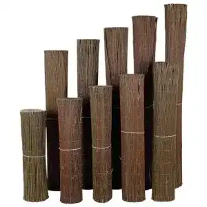 Weidenzaun Weidenmatte Sichtschutz Zaun Windschutz 100cm 5m