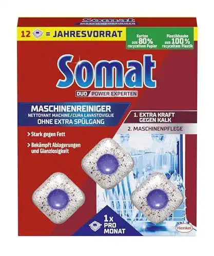 Somat Maschinenreiniger Tabs für Spülmaschinenpflege und Anti-Kalk