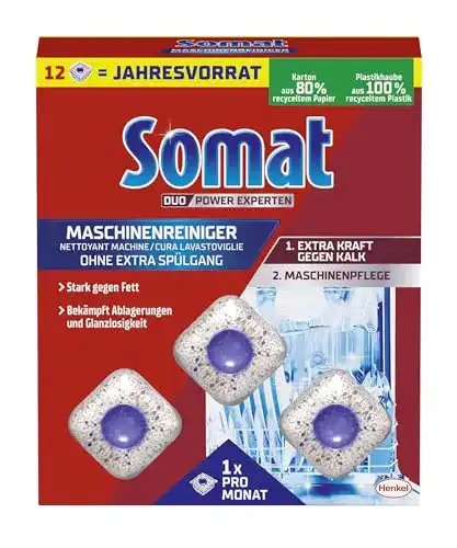 Somat Maschinenreiniger Tabs für Spülmaschinenpflege und Anti-Kalk