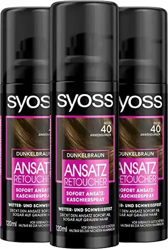Ansatzspray Syoss Ansatz Retoucher Kaschierspray Dunkelbraun