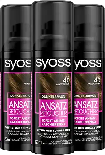Ansatzspray Syoss Ansatz Retoucher Kaschierspray Dunkelbraun