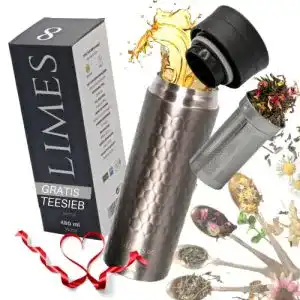 Thermoskanne Limes 8 Teeflasche mit Sieb für unterwegs – 480 ml
