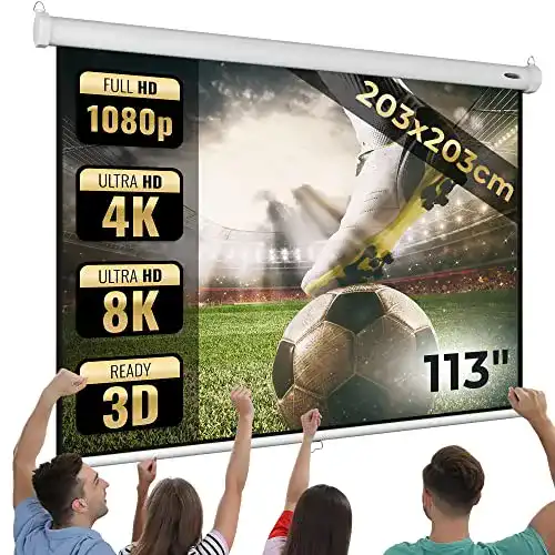 3D Leinwand Jago Beamer mit 1:1, 4:3, 16:9, HD 4K
