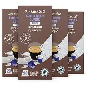 Kaffeekapseln von Amazon Lungo Forte für Nespresso-Maschinen