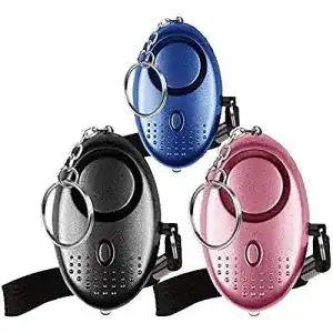 Taschenalarm Qoosea Notfallalarm mit LED-Taschenlampe