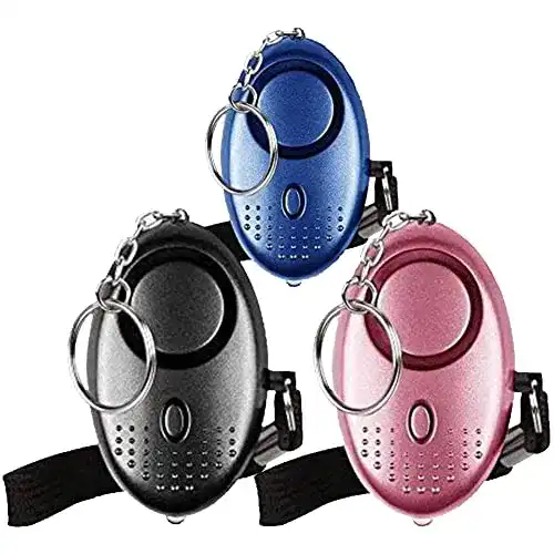 Taschenalarm Qoosea Notfallalarm mit LED-Taschenlampe
