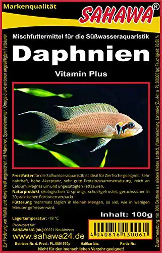 Frostfutter Sahawa Daphnien Wasserflöhe 5 x 100g Blister für Fische