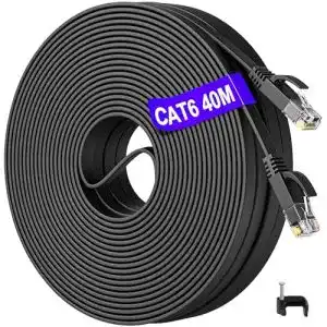 Cat6 LAN Kabel 40 Meter – Gigabit Ethernet Kabel für Netzwerkverbindungen