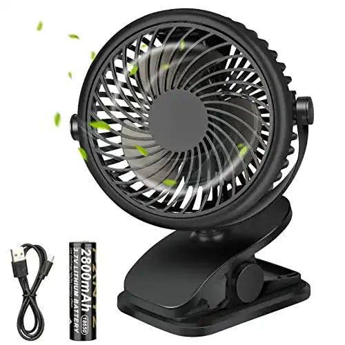 DiaoCare USB Ventilator – Tragbarer Mini-Ventilator mit Clip-Funktion