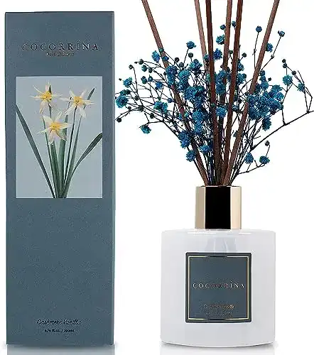 Raumduft Vanille Cocorrína Reed Diffuser mit 8 Duftstäbchen