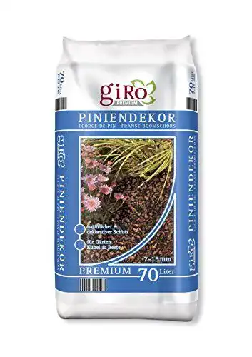 Pinienrindenmulch Giro 70 Liter für Garten und Landschaftsbau