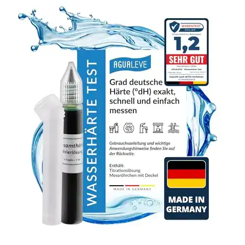 Wasserstreifen Agualeve zur Messung der Wasserhärte in deutschen Grad
