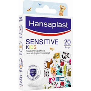 Kinderpflaster Hansaplast Sensitive – Wundpflaster mit Tiermotiven (20 Strips)