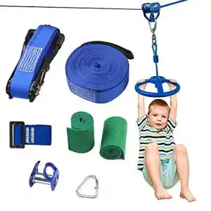 Slackline Bubblebay Set mit Seilrolle und Baumschutz, 15m
