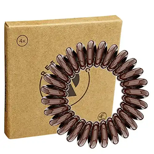 Spiral Haargummi Reskthetic – Braune Spiral Haargummis für Damen