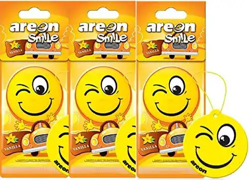 Auto-Lufterfrischer Areon Smile Dry Vanille Sweet Yellow