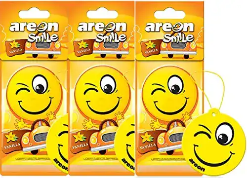 Auto-Lufterfrischer Areon Smile Dry Vanille Sweet Yellow