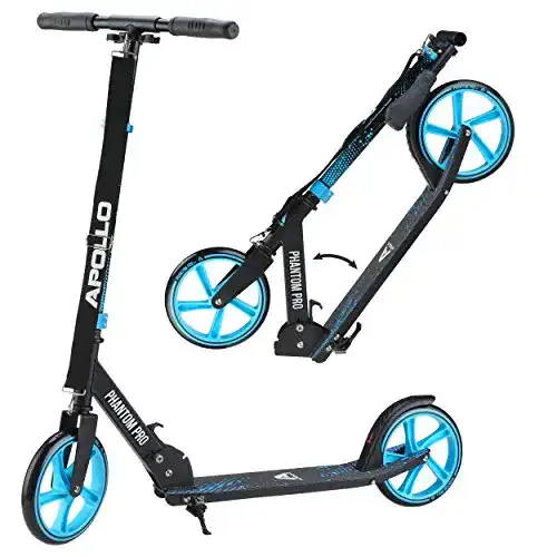 Apollo Phantom Pro City Scooter mit XXL-Rädern, faltbar und höhenverstellbar
