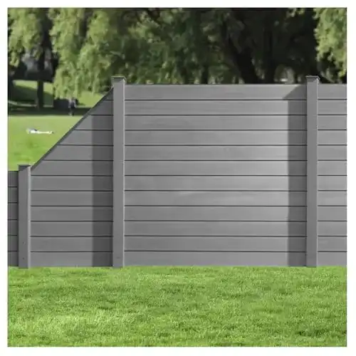 WPC Sichtschutz-Zaun HORI Komplettset für Garten und Terrasse