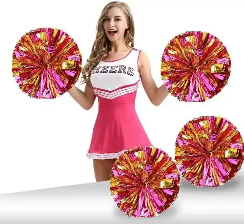 Cheerleader Pompons Gefire 2 Stück für Cheerleading und Sportveranstaltungen