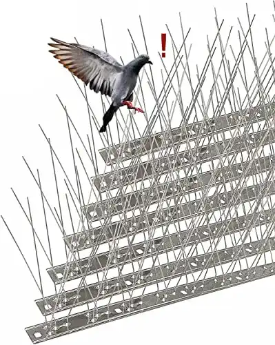 Taubenabwehr Edelstahlspikes 3,5 Meter für Balkon und Garten