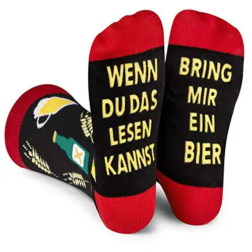 Lustige Socken mit Biermotiv für Männer und Frauen