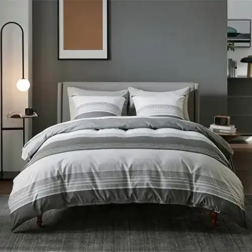 Bettwäsche in Übergröße von Bedsure 200×200 cm, 3-teiliges Set