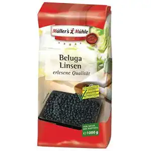 Beluga Linsen von Müllers Mühle, 1000g