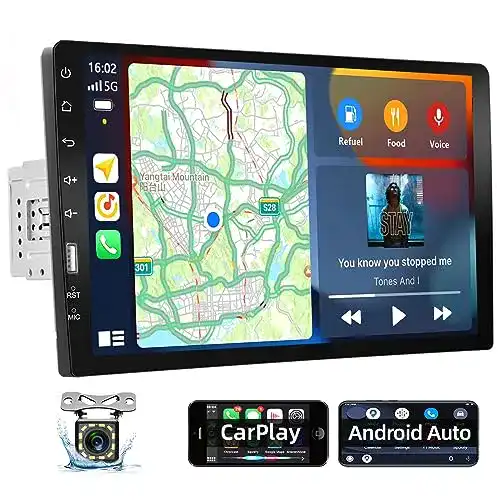 Autoradio mit Apple CarPlay von podofo im 1-DIN Format mit Bluetooth