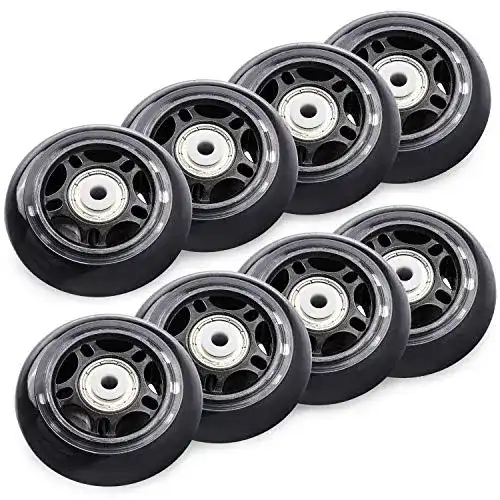 Inliner-Rollen Tobwolf 8er-Pack 70 mm 82A Ersatzräder für verschiedene Anwendungen