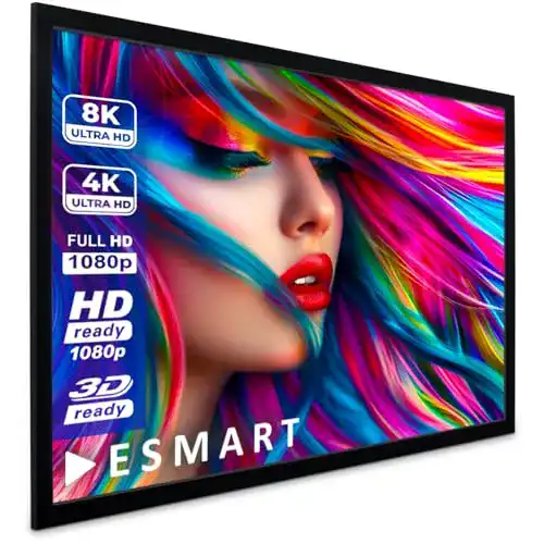 ESMART Professional Mirale Rahmenleinwand für Heimkino