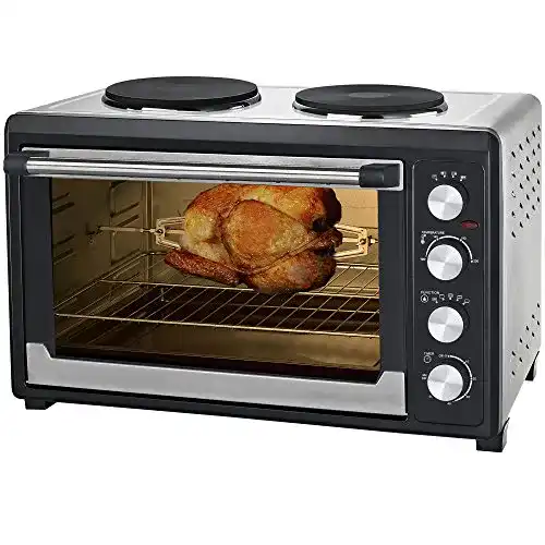 Minibackofen mit Kochplatten von Syntrox Germany, 60 Liter
