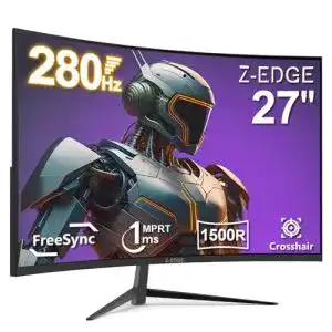 Z-Edge 27 Zoll Curved Gaming Monitor mit 240 Hz und 1 ms Reaktionszeit