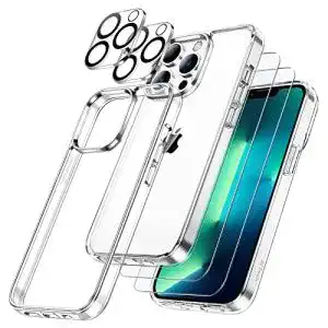 Jetech 5-in-1 Hülle für iPhone 13 Pro mit Kameraschutz und Displayschutz