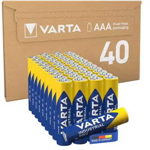 Varta AAA Batterien Industrial Pro, 40 Stück, Alkaline