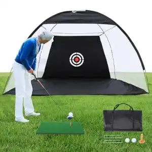Golf Abschlagnetz REDCAMP 10x7ft mit Rasen für Übung
