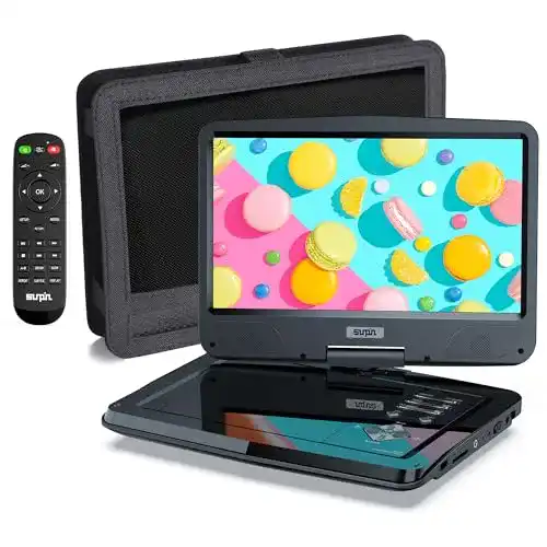 Tragbarer DVD-Player SUNPIN 12,5 Zoll mit vielseitiger Ausstattung