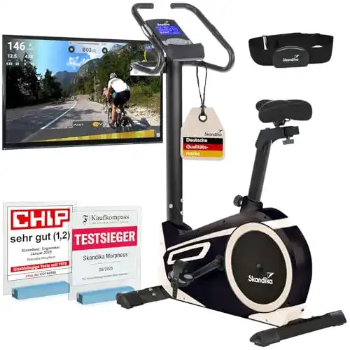 Ergometer Skandika Morpheus mit Bluetooth und Multifunktionscomputer