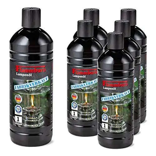Petroleum Flammburo 6 Liter Lampenöl in 1000 ml Flaschen