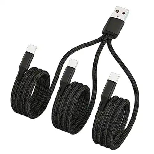 Multi-Ladekabel GIMIRO 3-in-1 mit Type C für gleichzeitiges Laden