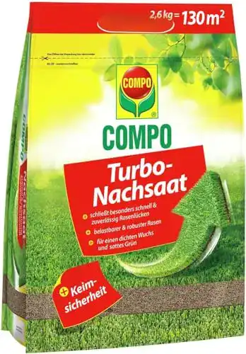 Rasen Nachsaat Compo Turbo – Effektive Rasensamen für kahle Stellen